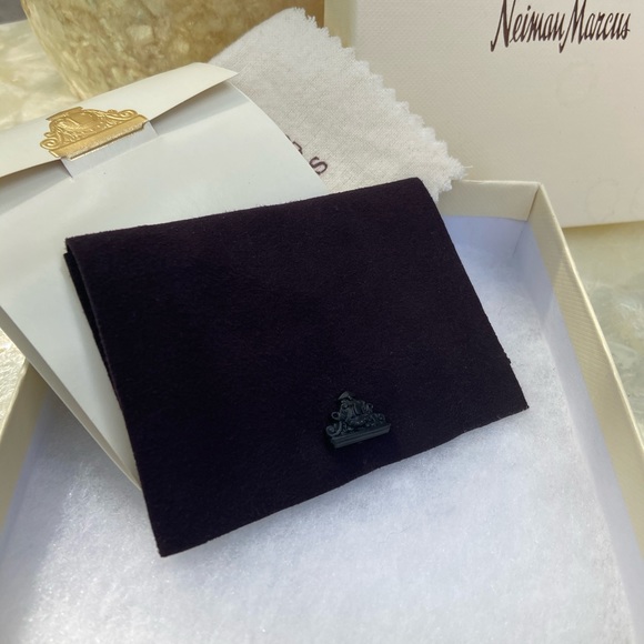 💜 LAGOS Sterling Silver Heart Earrings 14K Solid Gold Posts, Caviar Collection - Picture 4 of 9